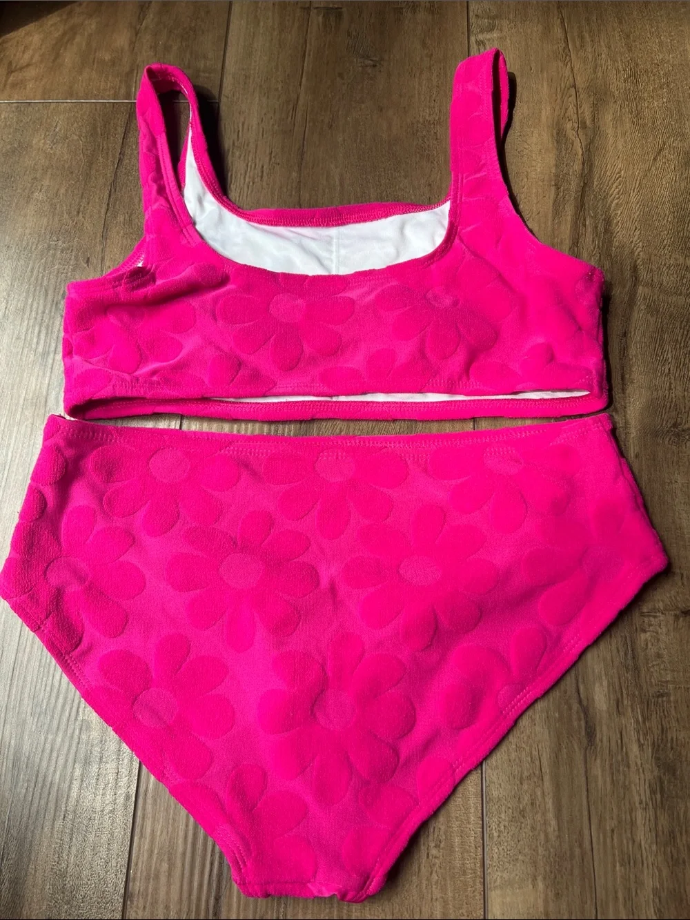 Old Navy Bright Pink Girls Two-Piece Swim Bikini